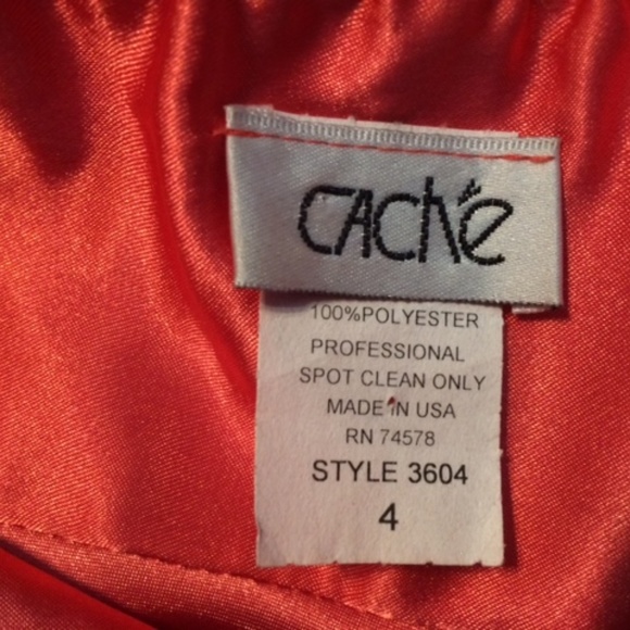 Cache Salmon-Colored Formal Dress - Picture 3 of 4